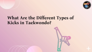 What Are the Different Types of Kicks in Taekwondo?