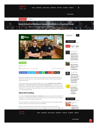 indiabiz-live-mesa-school-of-business-raises-4-million-in-a-funding-round-