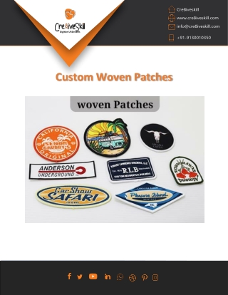 Personalize Your Clothing and Accessories with Custom Woven Patches