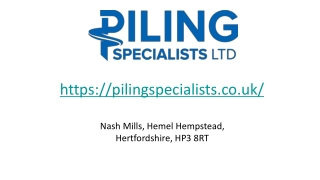 Piling Specialists PPT