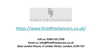 First4Freelancers PPT