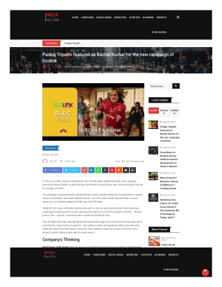 indiabiz-live-pankaj-tripathi-featured-as-bachat-kumar-for-the-new-campaign-of-ecolink-
