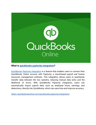 What is quickbooks paylocity integration