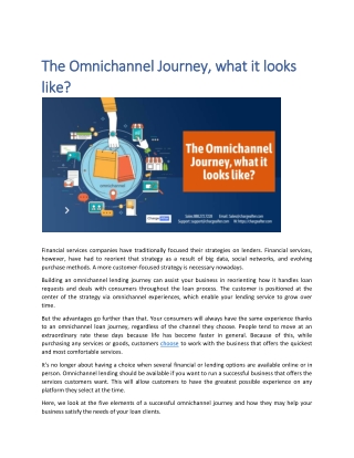 The Omnichannel Journey, What it looks like