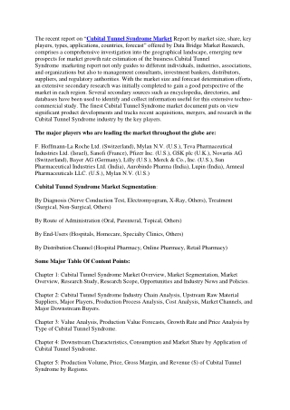 Cubital Tunnel Syndrome Market