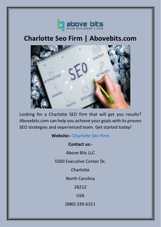 Charlotte Seo Firm  Abovebits