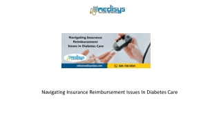 Navigating Insurance Reimbursement Issues In Diabetes Care