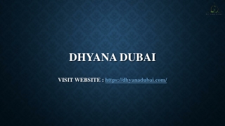 Dhyana Dubai- Yoga Near Me
