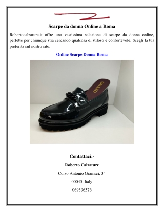 Scarpe da donna Online a Roma