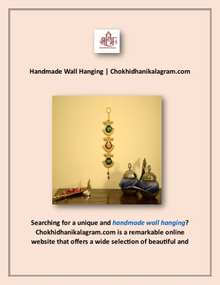 Handmade Wall Hanging | Chokhidhanikalagram.com