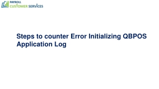 Best ways to fix Error Initializing QBPOS Application Log