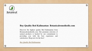 Buy Quality Red Kalimantan  Botanicalremediesllc.com