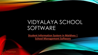 Student Information System in Maldives