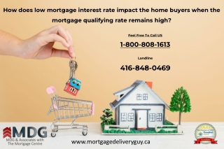 How does low mortgage interest rate impact the home buyers when the mortgage qualifying rate remains high - Mortgage Del