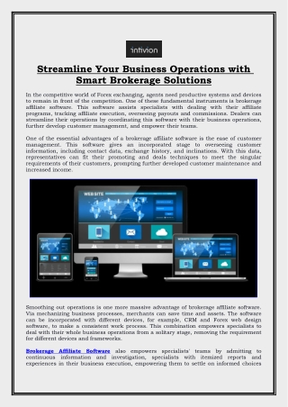Streamline Your Business Operations with Smart Brokerage Solutions