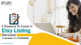 5 Reasons To Invest In Etsy Listing Services To Increase Your Profitability