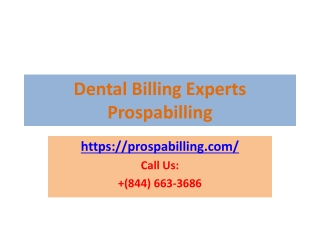 Outsource Dental and Oral Surgery Billing