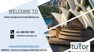 Assignment Help Melbourne