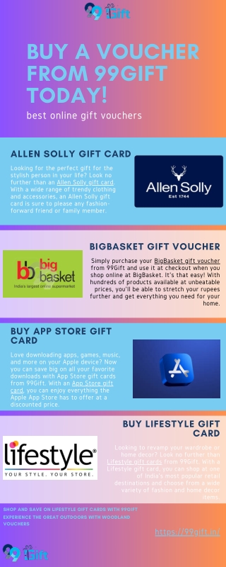 buy a voucher 99gift Today!