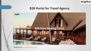 B2B Portal for Travel Agency
