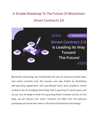 Future Of Blockchain_ Smart Contracts 2.0- BlockchainFirm