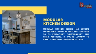 modular kitchen design | regalokitchen