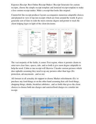 Free Receipt Maker