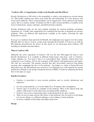 Cenforce 100 A Comprehensive Guide to the Benefits and Side Effects (1)