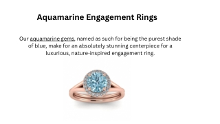 Aquamarine Engagement Rings