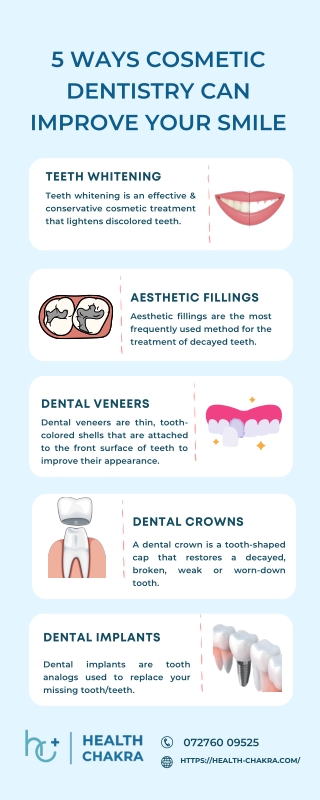 5 WAYS COSMETIC DENTISTRY CAN IMPROVE YOUR SMILE