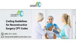 Coding Guidelines for Reconstructive Surgery CPT Codes