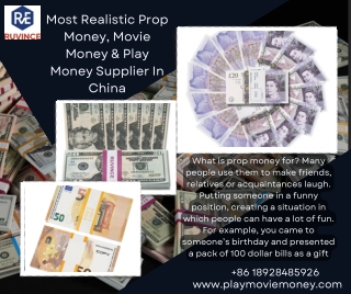 Most Realistic Prop Money, Movie Money _ Play Money Supplier In China