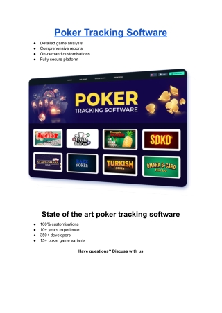 Poker Tracking Software