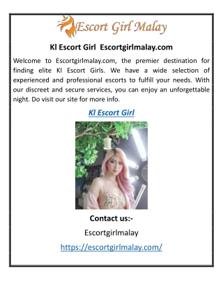 Kl Escort Girl  Escortgirlmalay.com