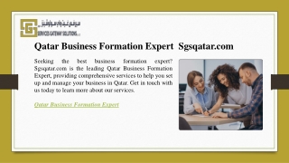 Qatar Business Formation Expert  Sgsqatar.com