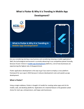 What is Flutter & Why it is Trending in Mobile App Development_