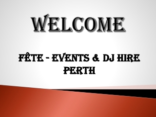 Best Event Planner in Victoria Park