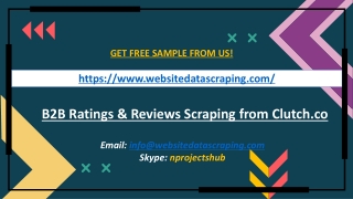 B2B Ratings & Reviews Scraping from Clutch.co