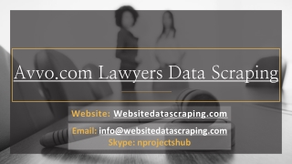 Avvo.com Lawyers Data Scraping