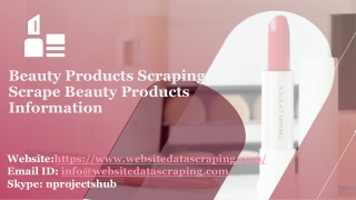 Beauty Products Scraping