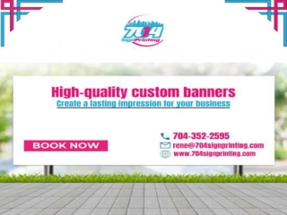 Get High-Quality Premium Printing Services in Charlotte with 704 Sign Printing