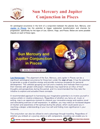 Sun-Mercury-and-Jupiter-Conjunction-in-Pisces