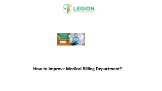 How to Improve Medical Billing Department