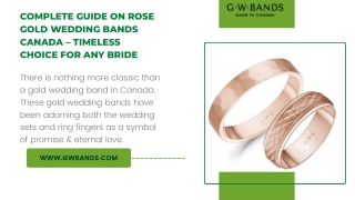 Complete Guide on Rose Gold Wedding Bands Canada – Timeless Choice for Any Bride