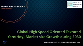 High Speed Oriented Textured Yarn(Hoy) Market size Growth during 2030