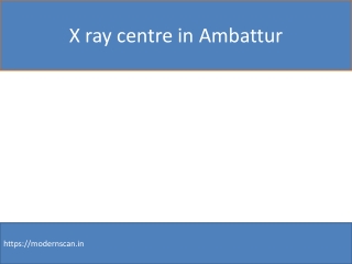 X ray centre in Ambattur