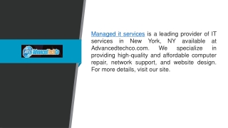 Managed It Services  Advancedtechco.com