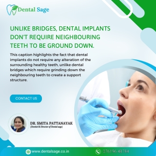 Know the benefits of dental implants | Dental Clinic in Yelahanka | Dental Sage