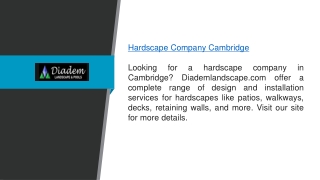 Hardscape Company Cambridge Diademlandscape.com