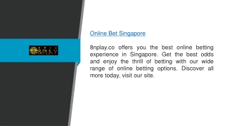 Online Bet Singapore 8nplay.co